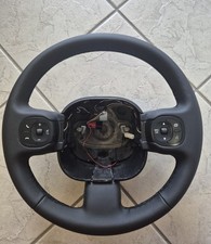 VOLANTE ORIGINALE PER FIAT PANDA CON COMANDI NUOVA RIVESTITURA FATTA A MANO