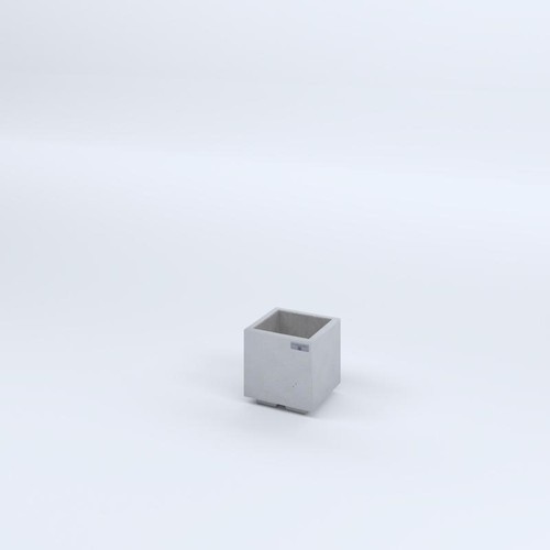 Fioriere cemento lisce - lisce, cubo