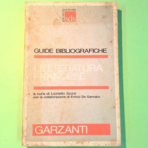 Letteratura francese sozzi - letteratura, de