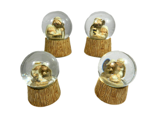 Sfera con natività neve - con,