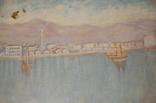 Dipinto ad olio realista anni