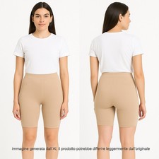 Philippe Matignon Guaina Modellante Da Donna Beige Taglia M Leggins Al Ginocchio