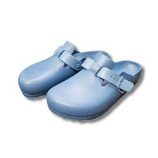Pantofole da donna Birkenstock Boston zoccoli blu in gomma taglia 41