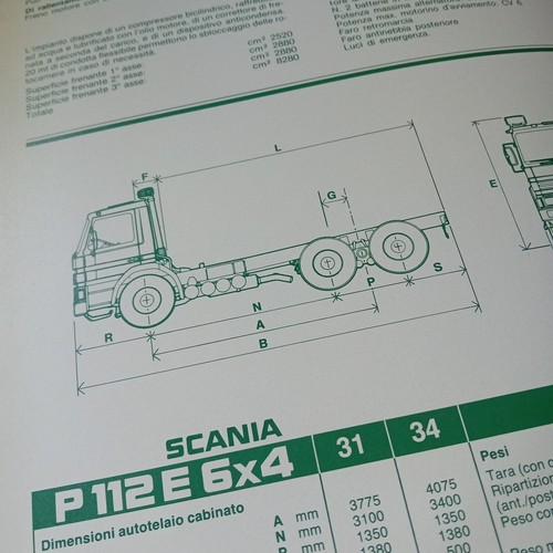 Scania truck p112 6x4 - truck,
