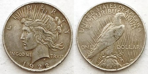 Dollaro 1922 usa stati - usa,
