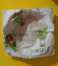 Cestino Porta pane In Cotone fantasia Erbe Aromatiche