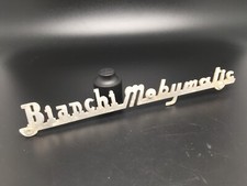BIANCHI MOBYMATIC LOGO SIGLA EMBLEMA FREGIO STEMMA SCRITTA TARGHETTA BADGE TARGA