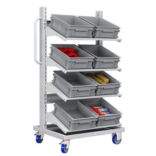 Carrello con cassette - carrello, 8