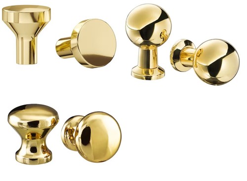 Bottoni maniglie ottone oro - maniglie,