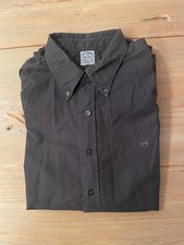 BROOKS BROTHERS CAMICIA COTONE NERO XL