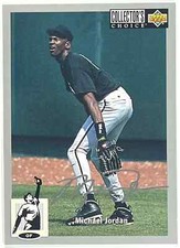 MICHAEL JORDAN 23 BASKET Upper Deck 1994 95 AUTOGRAFO ARGENTO card figurina NBA