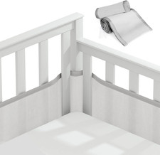 Paracolpi Lettino, 2 Pezzi Paraurti Cot Morbida E Traspirante, Paracolpi per Let