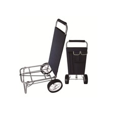 CARRELLO PIEGHEVOLE TROLLEY SPIAGGIA MULTIUSO PORTATUTTO MANIGLIA TASCA 150KG
