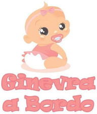 Adesivo Bimbo Bimba a Bordo - Nome Personalizzato 12 CM - Femmina - Stickers Aut
