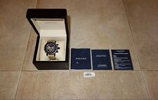 Orologio Nautica A23500G Orologio Chrono Pelle-Acciaio Pelle-Acciaio 45 mm Quarzo