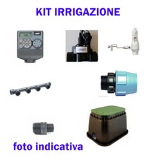 KIT COMPLETO IRRIGAZIONE A 3 SETTORI, CENTRALINA, SENSORE PIOGGIA, POZZETTO...