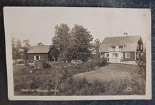 cartolina vintage Parti Fran Stensjon Tived RPPC Svezia casa non affrancata