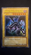 Drago nero occhi rossi - nero,