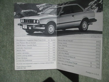 BMW 318i E30 USA listino