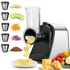 Grattugia Elettrica per Verdure 5 in 1 Grattugia da Cucina Grattugia per Verdure Multi Grattugia per Patate