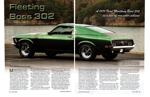 Ford mustang boss 302 - 1970, ~