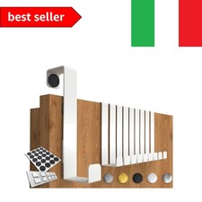 4smile Appendiabiti da Porta 1.6 cm 2.2 cm, 10 Pezzi in Bianco - Attaccapanni...