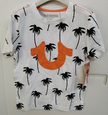 TRUE RELIGION - T-SHIRT KIDS - PALMS -  WITHE - TG: 6 ANNI YEARS