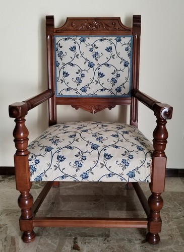 Poltrona antica in legno - poltrona,