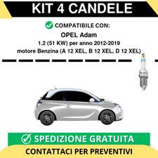 KIT 4 CANDELE per OPEL Adam