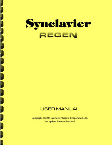 Synclavier regen - synclavier,