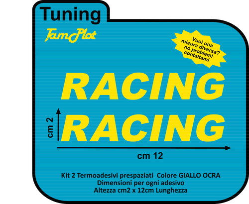 Adesivo racing termosaldabile - racing,