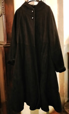 Cappotto maxi montone rovesciato nero Calosi Isabella Made in Italy S/M ? cappa