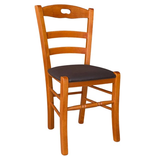Sedia legno loris - ciliegio, con