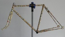 Telaio con forcella Bianchi Sport Verniciatura artistica a mano. Pollock Style