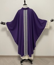 Casula viola con decorazione argento - Purple chasuble - Kasel Violett