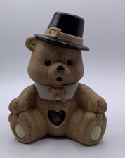 House of Lloyd Decorazione Natale Giro del Mondo Orso Pellegrino Potpourri Pot 1989