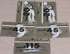 5 pezzi -POSIZIONE/VISO/BOCCA - Schede telefoniche dai Paesi Bassi