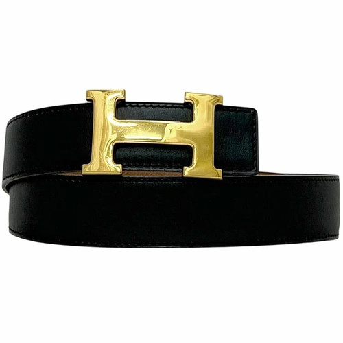 Hermes belt black camel - h,