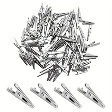 50x clip coccodrillo metallo