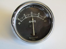 AMPEROMETRO VINTAGE LUCAS 8AMP