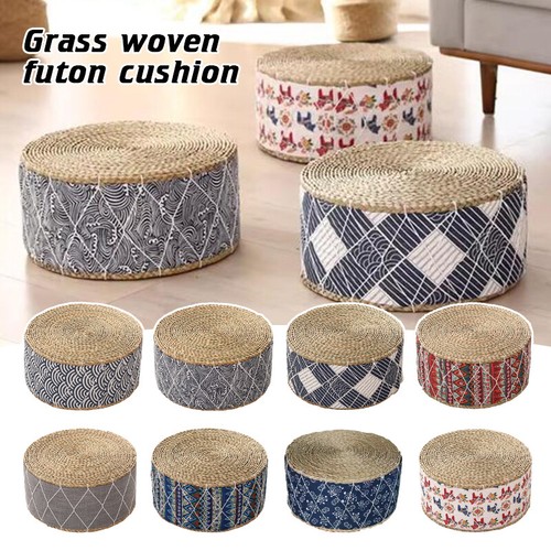 Pouf futon paglia - in, cuscino