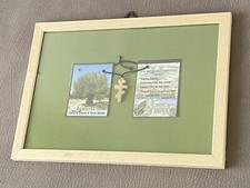 ✝️ Croce - Legno D'ulivo Fatta a mano In Terra Santa? CORNICE MISURA 21,5 X 30