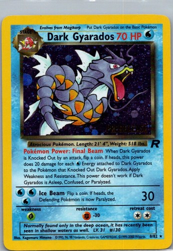 Dark gyarados - dark, (prerelease)