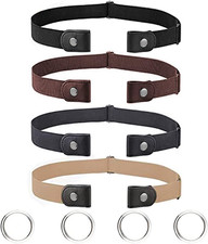 4 Pezzi Cintura Elastica Senza