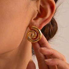 Orecchini perno spirale - orecchini, a