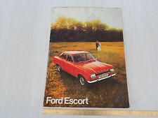 DEPLIANT ORIGINALE FORD ESCORT SPORT GT BERLINA ETC AUTODORA BUROLO IVREA