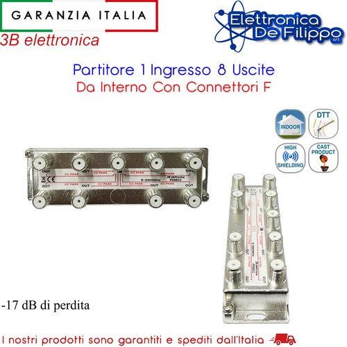 Partitore ingresso uscite - ingresso, 8