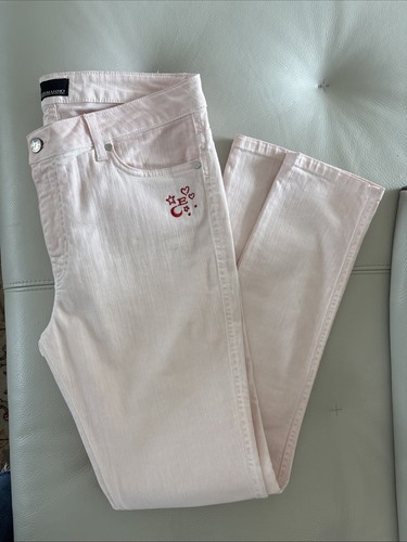 Jeans rosa pastello ermanno - pastello,