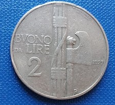 MONETA REGNO V. E. III BUONO 2 LIRE 1927,R2,NICHELIO,9,83  GRAMMI, ZECCA DI ROMA