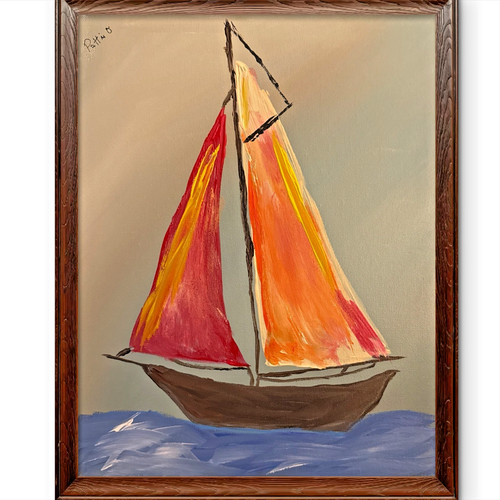 Quadro barca vela costiera - quadro,